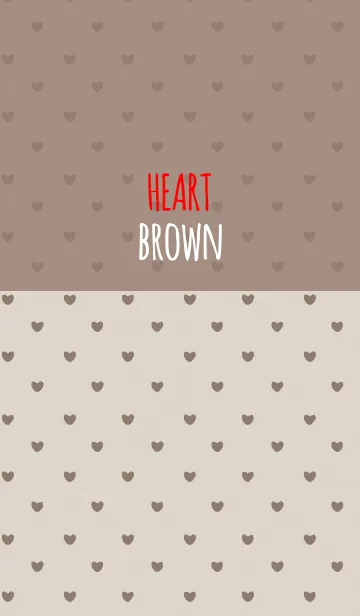 [LINE着せ替え] BROWN 2 (HEART)の画像1