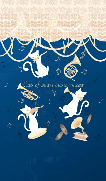 [LINE着せ替え] Cats of winter music concertの画像1