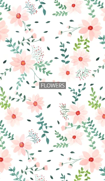 [LINE着せ替え] water color flowers_399の画像1