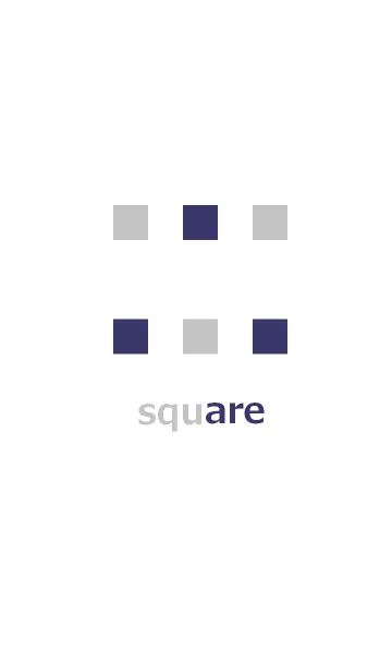 [LINE着せ替え] 灰色四角と紺色四角の画像1