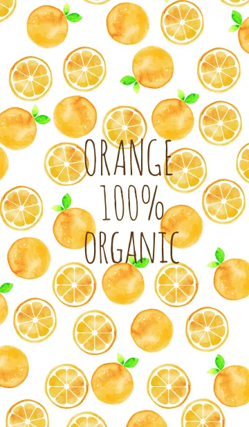 [LINE着せ替え] orange 100% organicの画像1