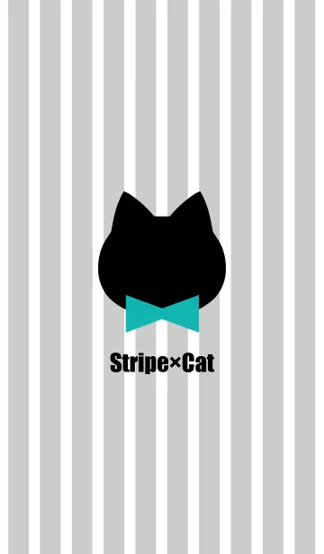 Stripe×Cat[Gray×Green]Jの着せ替えメイン画像