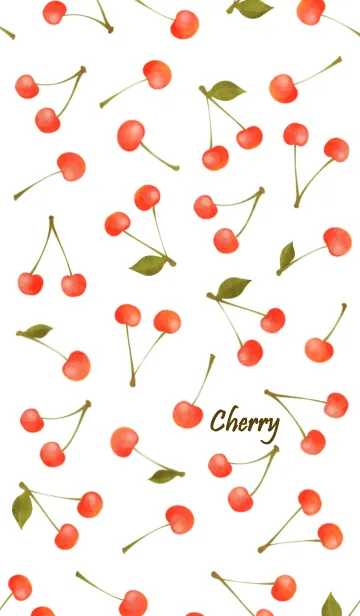 [LINE着せ替え] Cherry Pattern Bの画像1