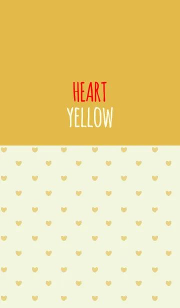 [LINE着せ替え] YELLOW 2 (HEART)の画像1