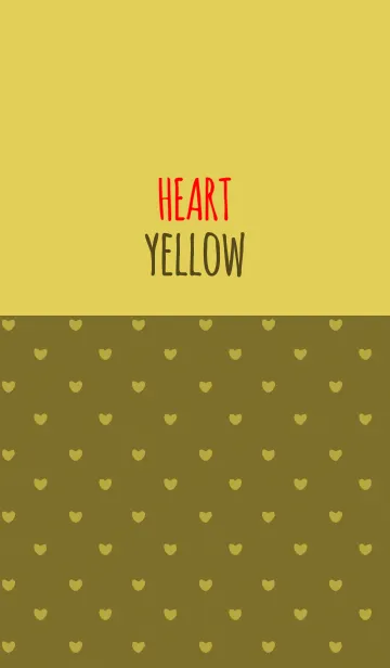 [LINE着せ替え] YELLOW 3 (HEART)の画像1