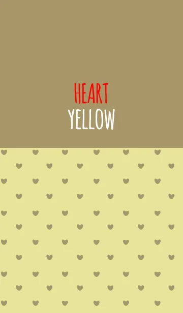 [LINE着せ替え] YELLOW 4 (HEART)の画像1