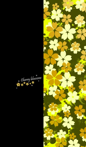 [LINE着せ替え] 夜桜 -Yellow-の画像1