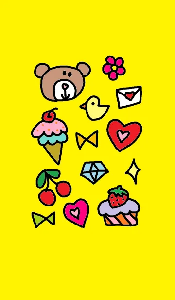 [LINE着せ替え] リロ 黄色の画像1