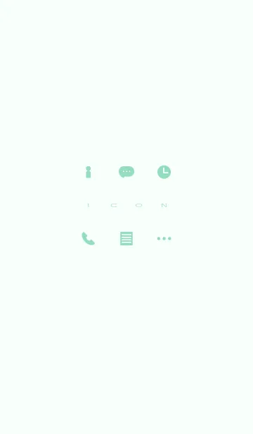 [LINE着せ替え] Simple Icon - GREEN and GREEN -の画像1