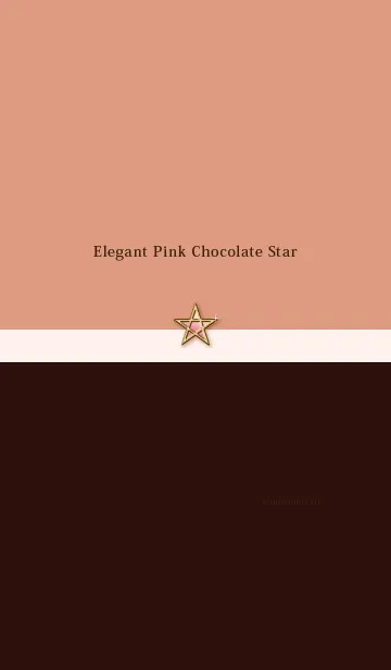 [LINE着せ替え] エレガント ピンク チョコレート スターの画像1