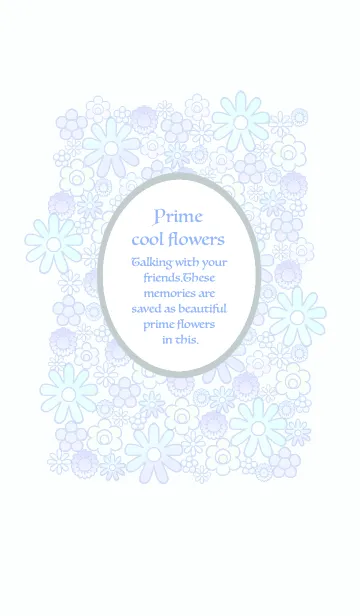 [LINE着せ替え] Prime cool flowersの画像1