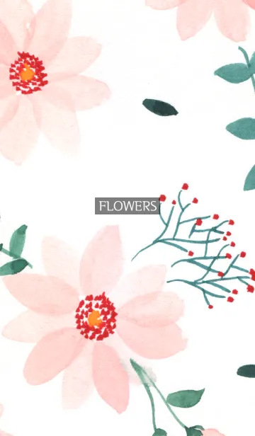 [LINE着せ替え] water color flowers_398の画像1