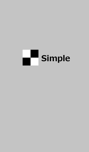[LINE着せ替え] シンプルと市松模様の画像1