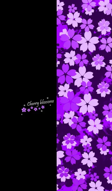 [LINE着せ替え] 夜桜 -Purple-の画像1