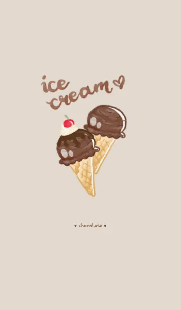 [LINE着せ替え] Ice Cream : Chocolate (JP)の画像1
