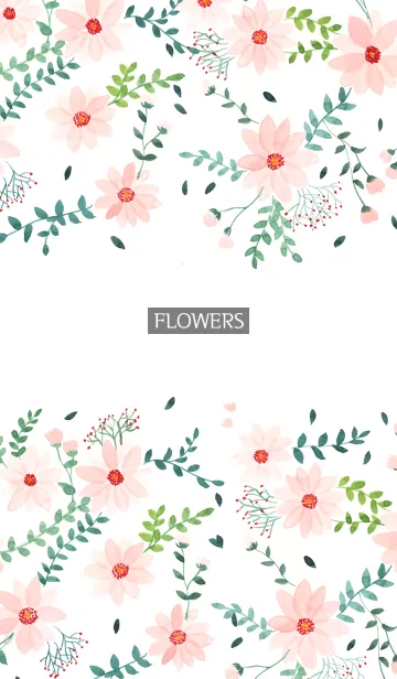 [LINE着せ替え] water color flowers_402の画像1