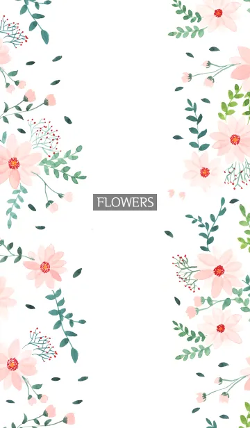 [LINE着せ替え] water color flowers_401の画像1