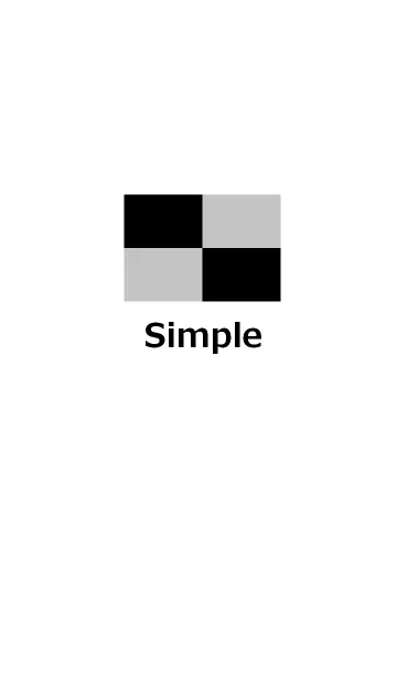 [LINE着せ替え] シンプルと黒とグレースタイルの画像1
