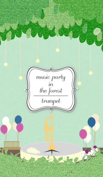 [LINE着せ替え] music Party in the forest *trumpetの画像1
