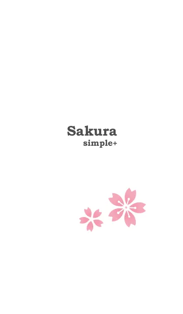 [LINE着せ替え] Sakura[simple+]Aの画像1