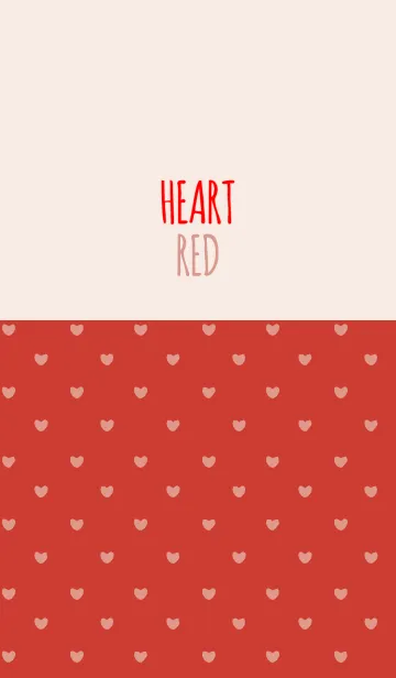 [LINE着せ替え] RED 1 (HEART)の画像1