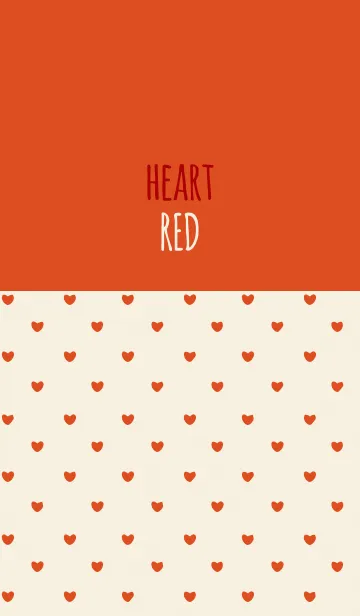 [LINE着せ替え] RED 3 (HEART)の画像1