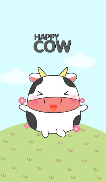 [LINE着せ替え] Happy Fat Cow Theme(jp)の画像1