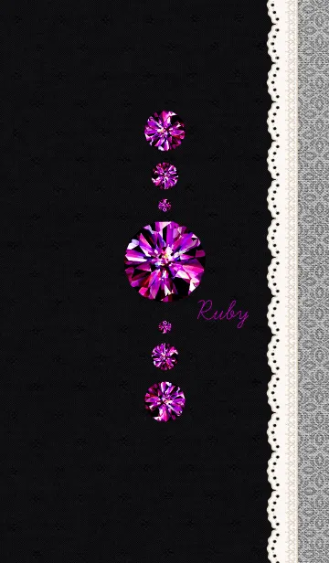 [LINE着せ替え] 誕生石シリーズ5-ルビー-の画像1