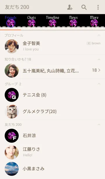 [LINE着せ替え] 誕生石シリーズ5-ルビー-の画像2