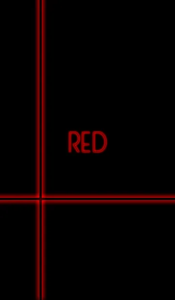 [LINE着せ替え] 赤 / レッド / Red -ネオン-の画像1
