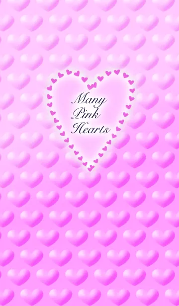 [LINE着せ替え] Many Pink Hearts-ピンクハートがいっぱいの画像1