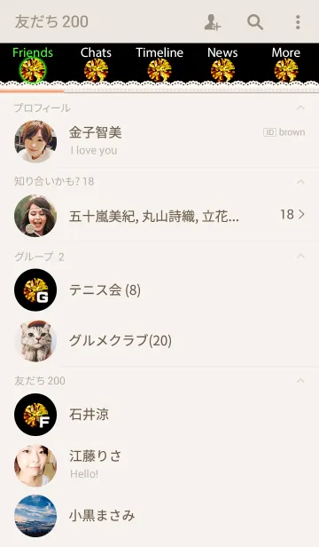 [LINE着せ替え] 誕生石シリーズ5-トパーズ-の画像2