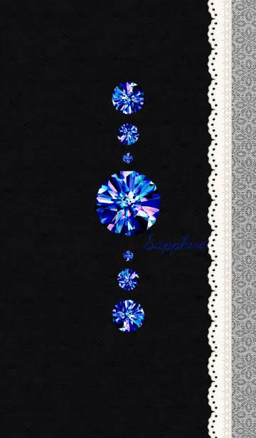[LINE着せ替え] 誕生石シリーズ5-サファイア-の画像1