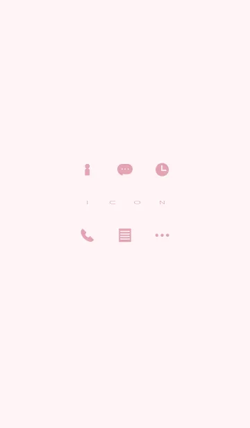 [LINE着せ替え] Simple Icon - PINK and PINK -の画像1