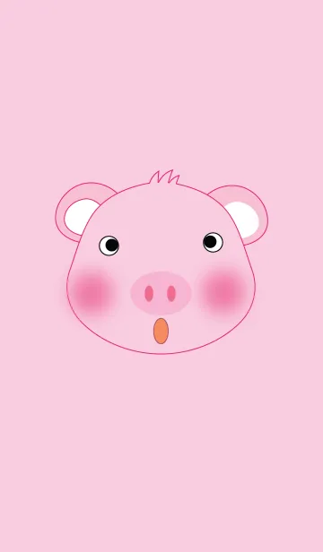 [LINE着せ替え] Cute pig theme v.4 (JP)の画像1
