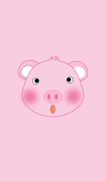 Cute pig theme v.4 (JP)の着せ替えメイン画像