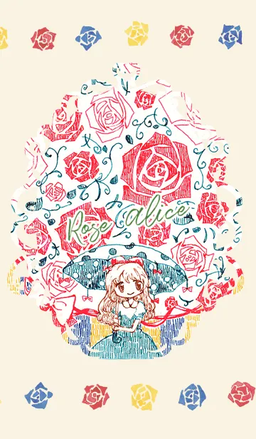 [LINE着せ替え] 薔薇降りアリスの画像1