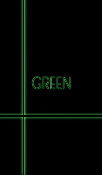 [LINE着せ替え] 緑 / グリーン / green -ネオン-の画像1