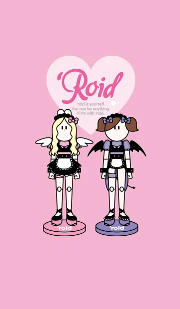 [LINE着せ替え] 'roid Theme -Angel＆Devil Waitress ver.-の画像1