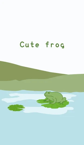 [LINE着せ替え] かわいいおかしいカエルの画像1