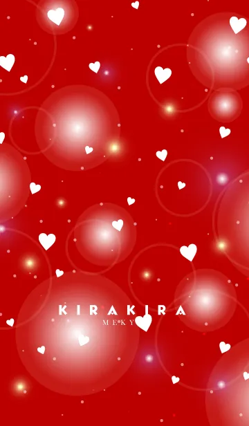 [LINE着せ替え] K I R A K I R A -VALENTINE RED-の画像1