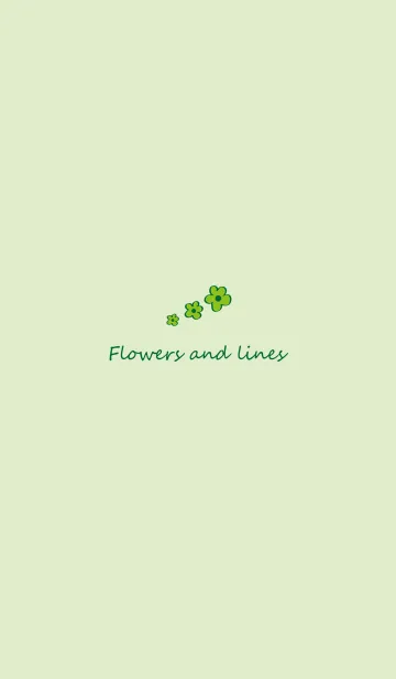 [LINE着せ替え] 花とラインの画像1