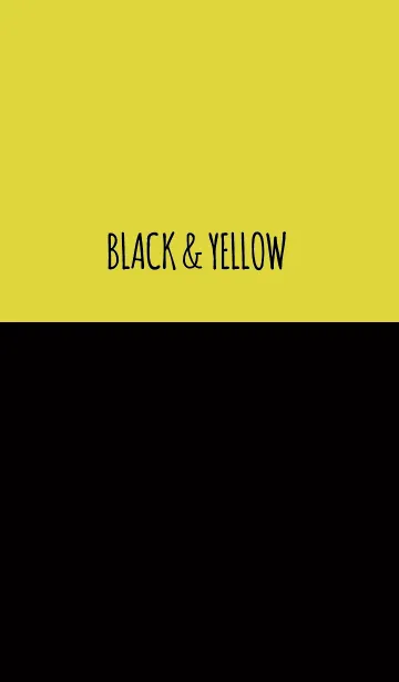 [LINE着せ替え] ブラック＆イエローの画像1