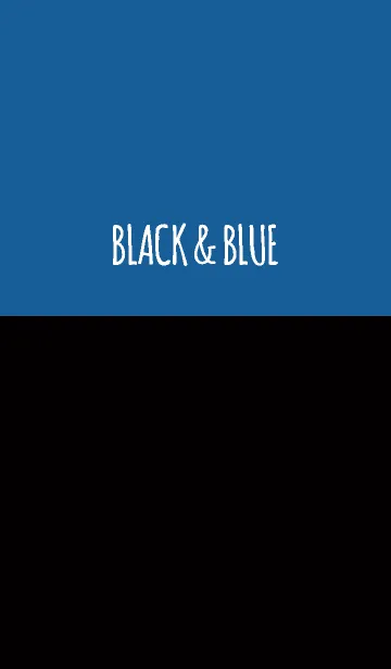 [LINE着せ替え] ブラック＆ブルーの画像1