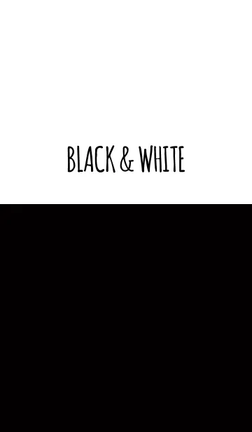 [LINE着せ替え] ブラック＆ホワイト..の画像1