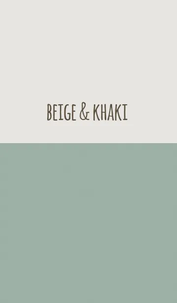 [LINE着せ替え] ベージュ＆カーキの画像1