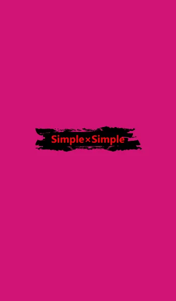 [LINE着せ替え] - Simple＆Simple - Pinkの画像1