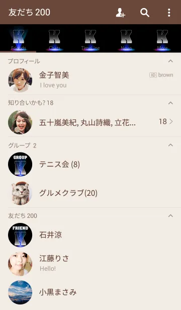 [LINE着せ替え] Brilliant Initial K.の画像2