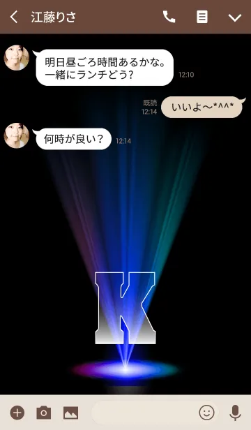 [LINE着せ替え] Brilliant Initial K.の画像3