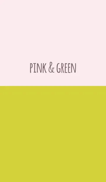 [LINE着せ替え] ピンク＆ グリーンの画像1